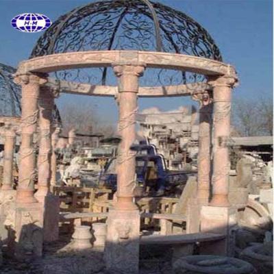 China Modern Garden Gazebo Decorative Synthetic Marble Pavilion for sale