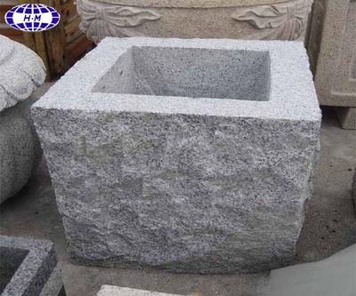 China Modern Pineapple China Nature Granite G603 Outdoor Granite Flower Pots for sale