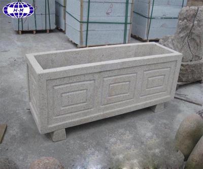 China Modern bush hammered china sunset gold granite water stone troughts for sale for sale