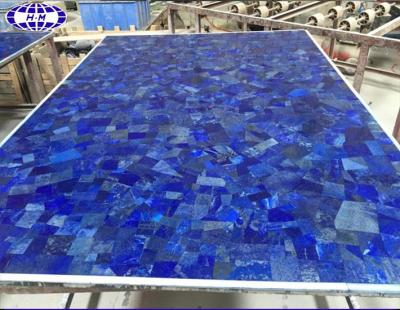 China Decoration Material Wholesale Marble Slab Dark Blue Semi Precious Stone for sale