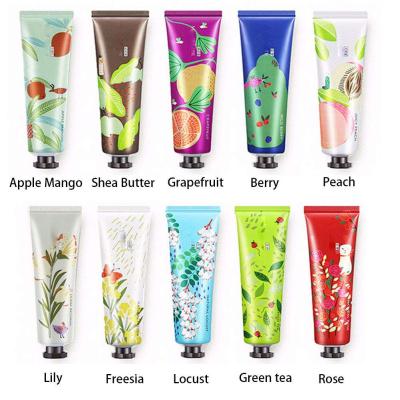 China Private Label OEM Anti Aging Hand Creams Plant Organic Fruit Whitening And Nourishing Hand Cream Mini Tube for sale