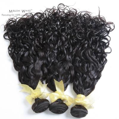 China Hot Selling Wholesale High Quality Bundles Remy Hair For Beauty Indian Original Curly Hair Water Wave Natural Mature Wave Hair for sale