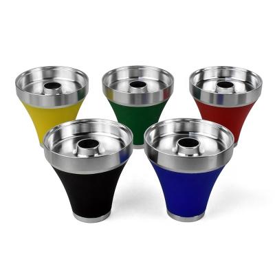 China High Quality Silicone and Aluminum Head Hookah Bowl Hookah Combination Hookah Accessories Silicone and Aluminum for sale