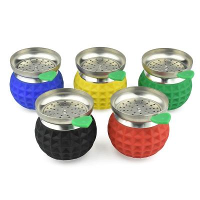 China Aluminum Alloy Hookah Accessories With Stainless Steel Plate Like Cactus Shisha Bowl Wholesale for sale