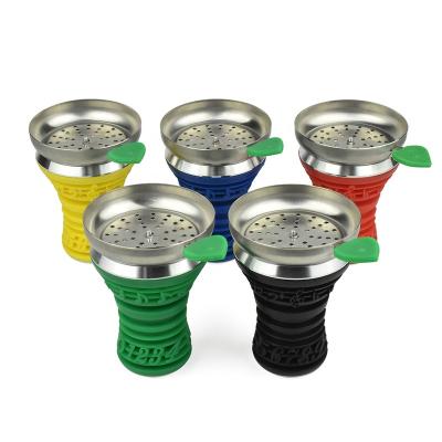 China Aluminum Aluminum hookah head with Stainless steel plate Manufacturer wholesale hookah head Shisha accessories for sale