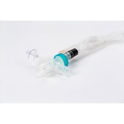 China Respiratory Medical Grade PVC Therapy Suction Catheter 16Fr Endo.X-Valve Double Swivel Disposable Closed Elbow Narrow Suction Catheter for sale