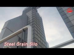 Galvanized Steel Grain Silo Hopper 12500T Bolted Connection For Storage