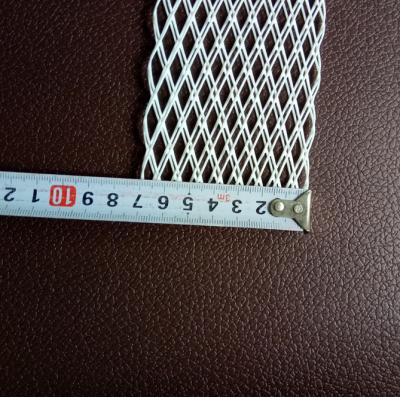 China Blue Color PE Mesh Net Stretchable Strong Stretched Plastic Tube Net For Package Metal Parts For Sales for sale