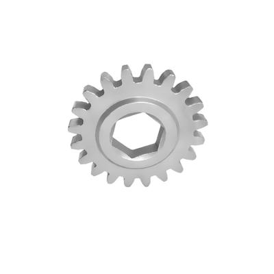 China Hotel Customized High Quality Sintered Hexagonal Inner Bored Spur Gear Wheel Carbon Steel for sale