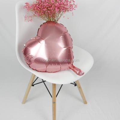 China Wholesale Heart Shaped Pure Foil Balloon Toy Gift Toy Color Metallic Single Baloon for sale