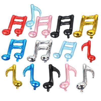 China Party Toy Children's Toy Musical Note Balloon Foil Musical Note Balloon Music Notes Foil Balloons for sale