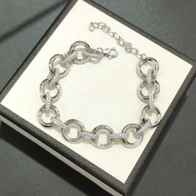 China Vintage Finding Jewelry Men Cuban Link Chain Bracelet Custom  Men Hip Hop 925 Sterling Silver Chain Bracelet for sale