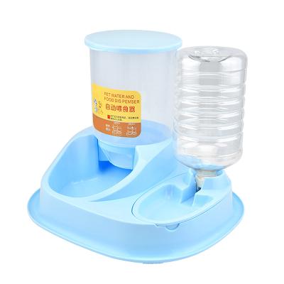 China Automatic Cat Food Water Dispenser Bottle Pet Products Dog Automatic Pet Feeder for sale