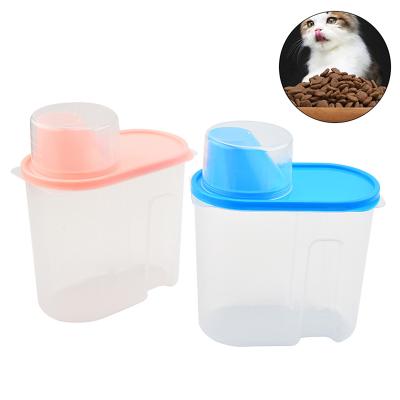 China Sustainable Pet Food Bucket Pet Snack Storage Box Pet Food Storage Container for sale