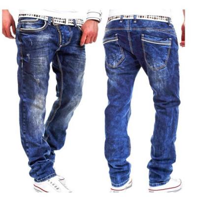 China High Quality Hg Sustainable Mens Jeans Pants / Mens Fashionable Straight Leg High Waist Jeans Pants With Pockets for sale