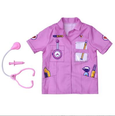 China Polyester Hg Children's Day Game Dress Up Professional Nurse Costume With Kids Games Cosplay Accessories for sale