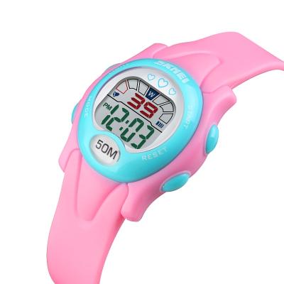 China Outdoor Sport Alarm SKMEI 1478 Kids Watches Sports Digital Wristwatches Fashion Life Waterproof PU Wristband Kids Watch for sale