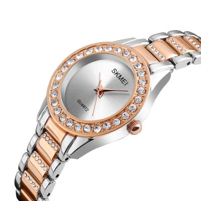 China SKMEI 1262 day/date party wedding women watch fashion rhinestone mosaic women's quartz wristwatches waterproof ladies girls watches reloj for sale