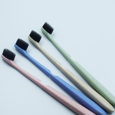 China Wheat Straw Manual Toothbrush for sale