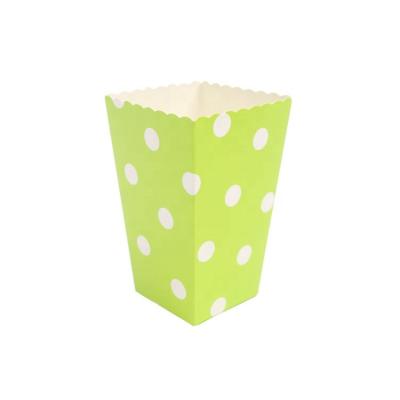 China Wholesale Recycled Materials 12pcs Set Disposable Food Packaging Boxes Popcorn Paper Box Microwave Popcorn Cardboard Popcorn Paper Boxes for sale