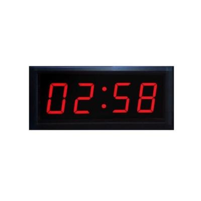 China Aluminum Alloy 4 Digits 2.3 Inch LED Clock for sale