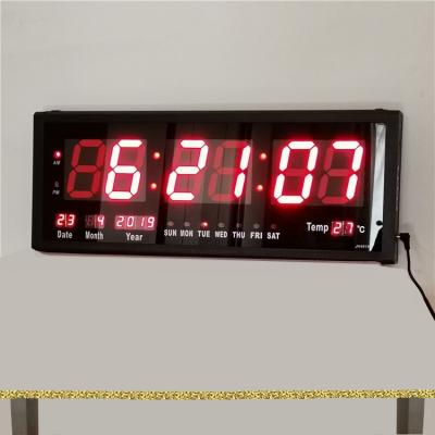 China Class 3 Inch Large Nixie Tube Digital LED Display Calendar Wall Clock for sale