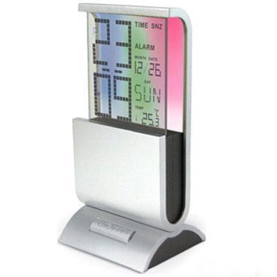 China Business Gift Gift Promotional Item , 7 Color Change Led Light Digital Calendar Clock for sale