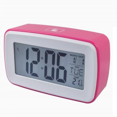 China Files Alarm Recordable Sound Digital Smart Clock With Smart Night Light for sale