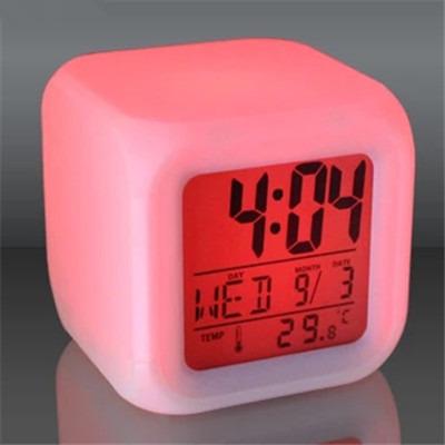 China Promotional Table Calendar Best Gift , 7 Color Led Light Digital Calendar Clock Gifts for sale