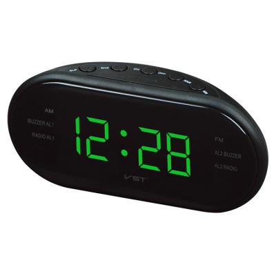 China 1.2 Inch LED Display Digital Nap Alarm Clock Radio With Auto Scan AM FM Radio for sale