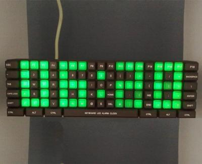 China ABS Keypad Shape Designed Matrix LED Clock for sale