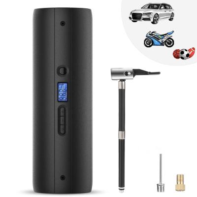 China Car/Motorcycle/Scooter/Bicycle Electric LCD Tire Compressor/Portable Cordless Quick Car Tire Inflator Digital Display CYCPLUS Balls for sale