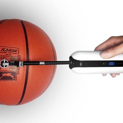 China With LED Light CYCPLUS Electric Portable Radio Basketball Ball Pump Football With LCD Display for sale