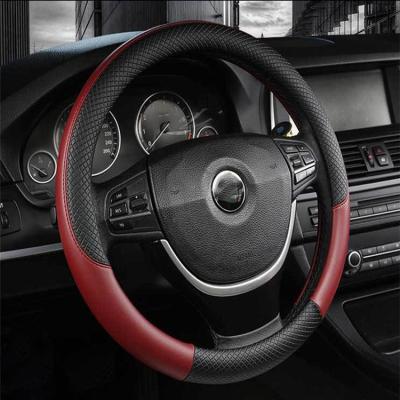 China Sports Car Accessories Universial Hand Feel 38cm Car Steering Wheel Cover for sale