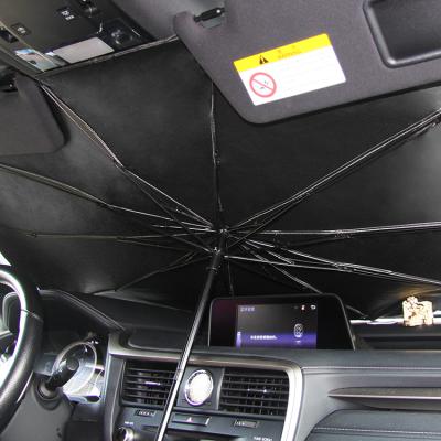 China Lowering car business high temperatures cover UV windshied foldable sunshade car interior sunshade umbrella for car umbrella for sale