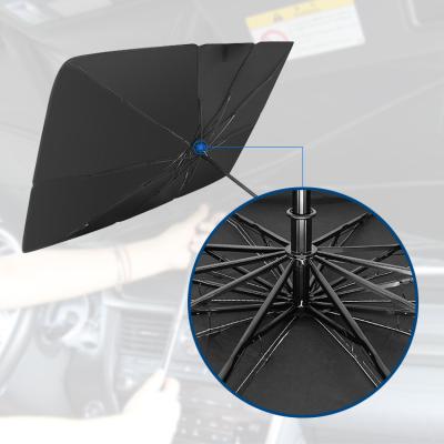 China Lowering Car Interior Temperatures Foldable Car SUV Umbrella Windshield Sun Shade Sunshade Cars Covers Sunshade Car Shade Umbrella for sale