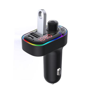 China CAR CHARGER Low MOQ BT 5.0 Car Kit FM Transmitter Hands Free MP3 Player With Dual USB Car Charger Dual Fast Charger for sale