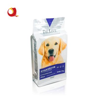 China Custom Logo Materials Zip Lock PP Materials Recycled Resealable Dog Food Bag Smell Proof Plastic Edible Foil Mylar Small Pet Food Pouch for sale