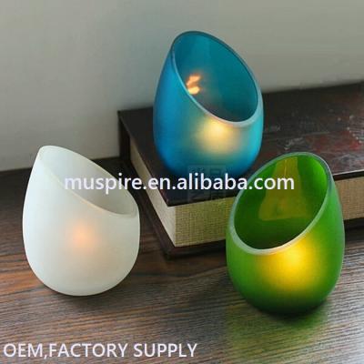 China China Supplier New Design Home Garden Decoration Unique Glass Candle Holder for sale