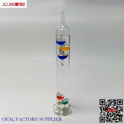 China Official Borosilicate Galileo Theromemter of China Decoration Glass for sale