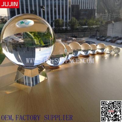 China From China factory best price110mm large clear crystal glass ball of direct sale for decoration and gift for sale