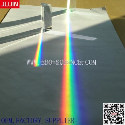 China China High Quality Triple Optical Glass Physics Triangular Prism 10cm for sale