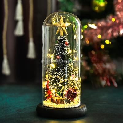 China Europe Christmas tree decoration for living room bedroom glass dome glass bell for sale