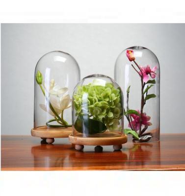 China Minimalist OEM ANY SIZE STYLE mini glass dome greenhouse for decoration gift bell dome for sale