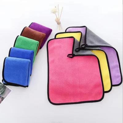 China Customizable Microfiber Auto Drying Towels Thick Colar Fleece Convenient for sale