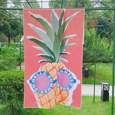 China Easy Carrier Light Weight Beach Towel Space Saving Sand Proof Beach Towel for sale