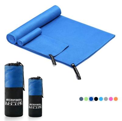 China Easy Cleaning Microfiber Quick Dry Towel Mildew Proof Lightweight Travel Towel for sale