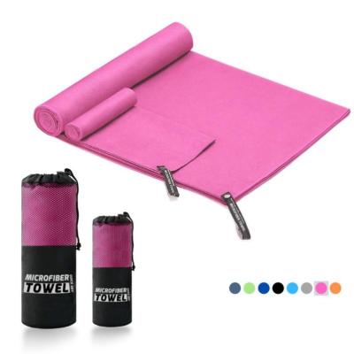 China Custom Microfiber Quick Dry Towel Long Lasting Easy Cleanup Microfiber Travel Towel for sale