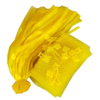 China Agricultural Fruit Toy Ball Mesh Net Bag Supermarket Watermelon Mesh Wholesale Yellow Super Quality for sale