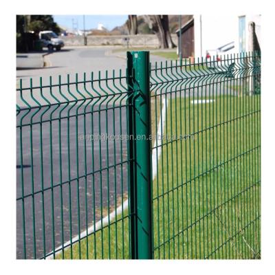 China Highway Fence 6x8ft Rectangle Galvanized Welded Wire Mesh Fence with 3D Triangle Mesh for sale